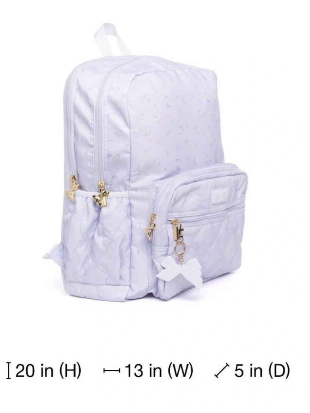 LoveShackFancy Target Yoobi Everblooming Rosettes Ditsy Backpack Breezy Blue NWT